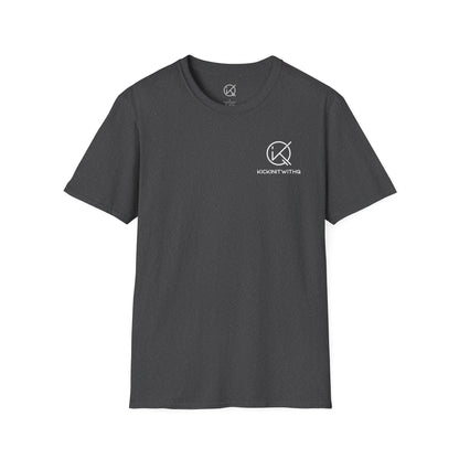 KickinitwithQ Plain Logo Heavy Cotton T-Shirt (Black, White, Heather Grey)
