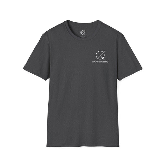 KickinitwithQ Plain Logo Heavy Cotton T-Shirt (Black, White, Heather Grey)