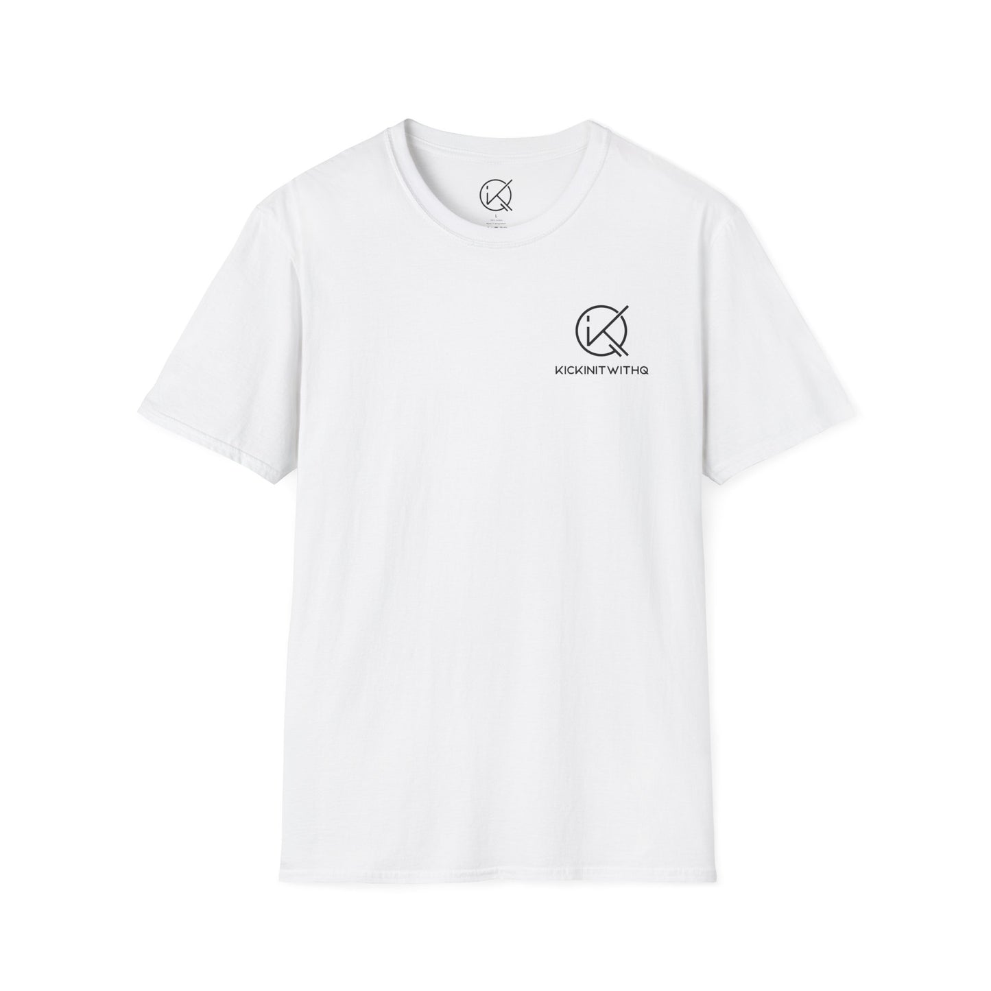 KickinitwithQ Plain Logo Heavy Cotton T-Shirt (Black, White, Heather Grey)