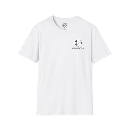 KickinitwithQ Plain Logo Heavy Cotton T-Shirt (Black, White, Heather Grey)